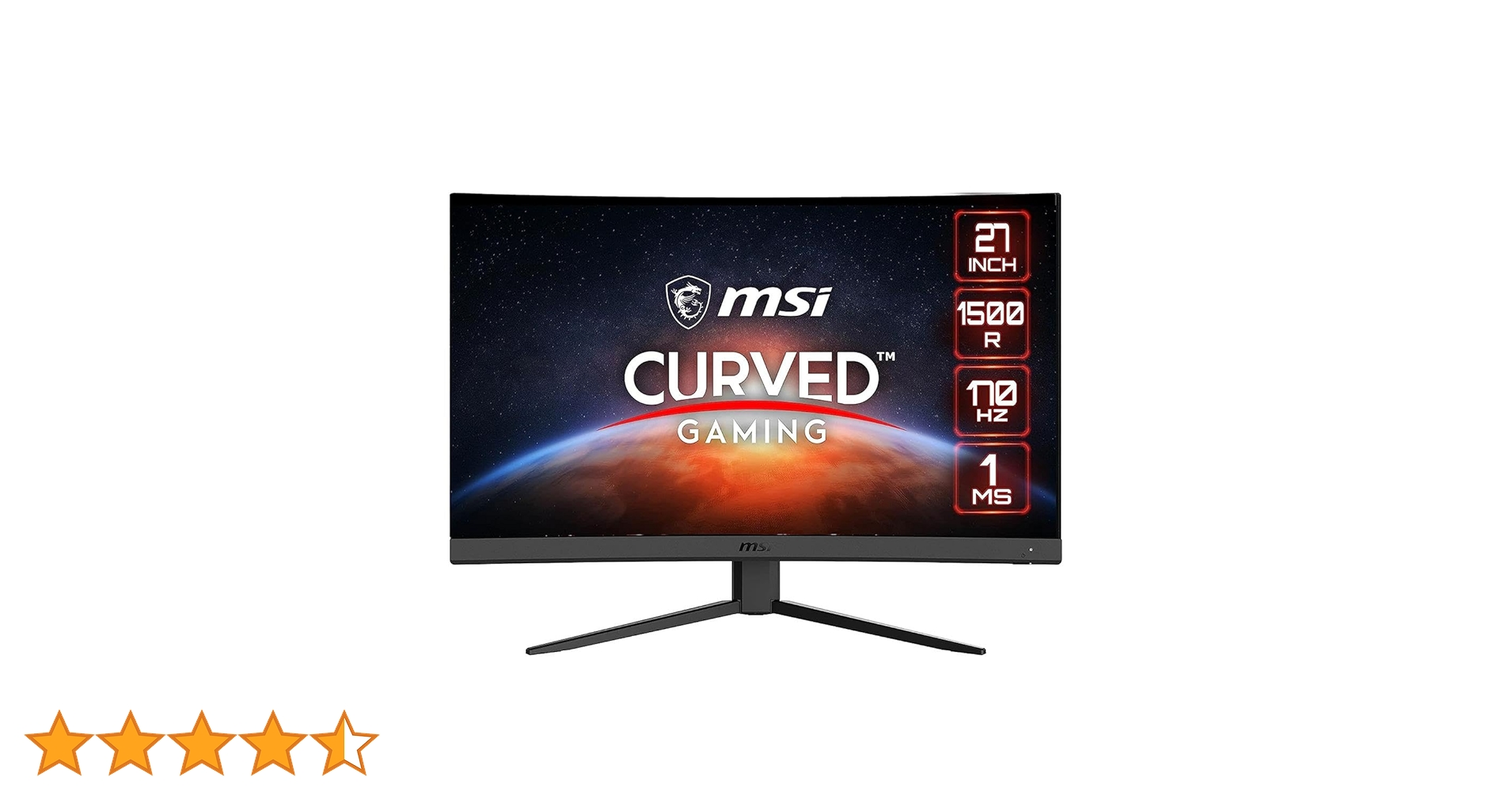 MSI Optix G27C4 E2/E3 FHD 1500R Curvature 16:9 Aspect Ratio